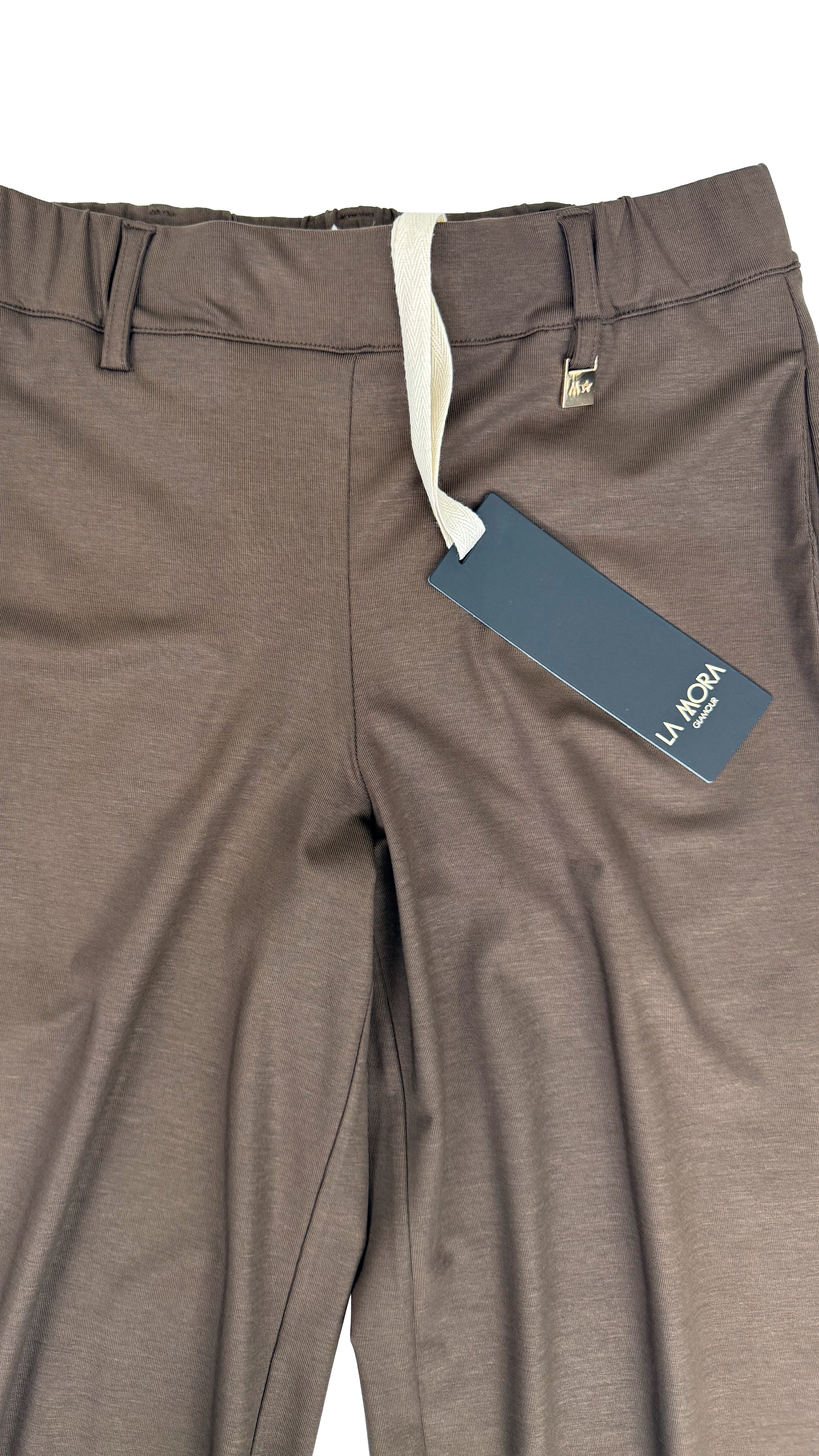 PANTALONE LACCI AL FONDO IN JERSEY LYOCELL ELASTICO
