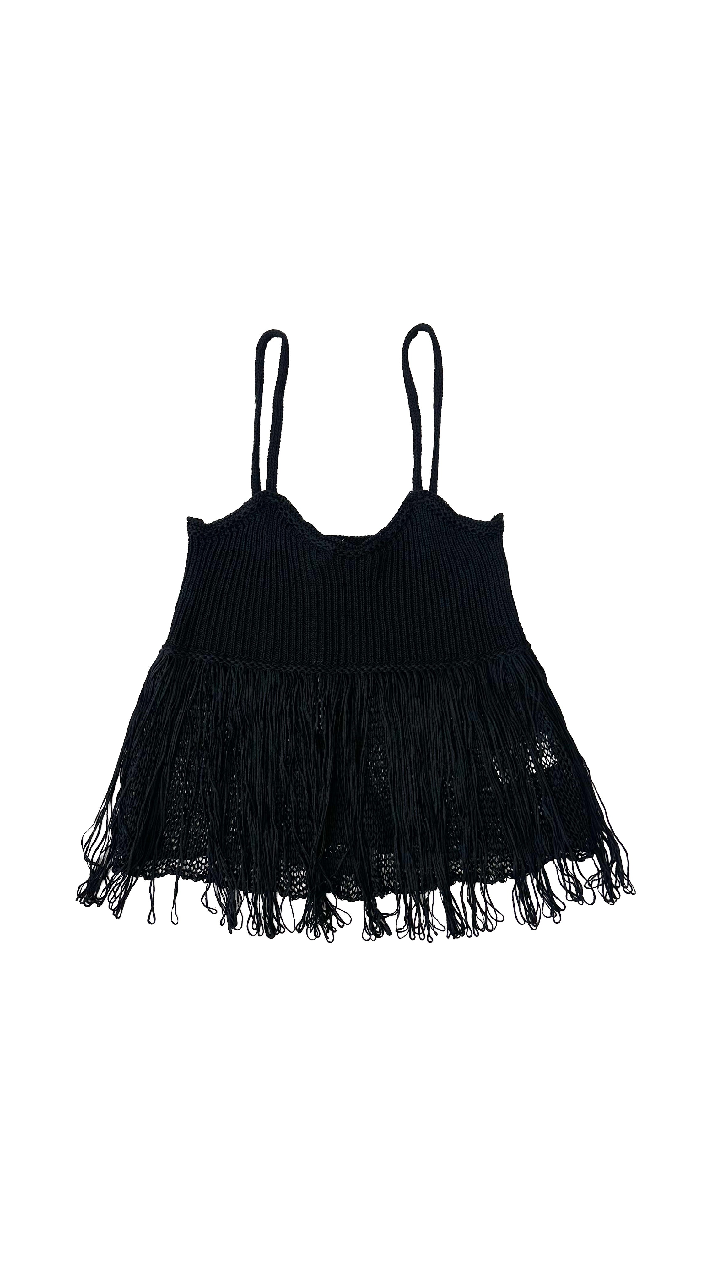 TOP IN FETTUCCIA CON FRANGE