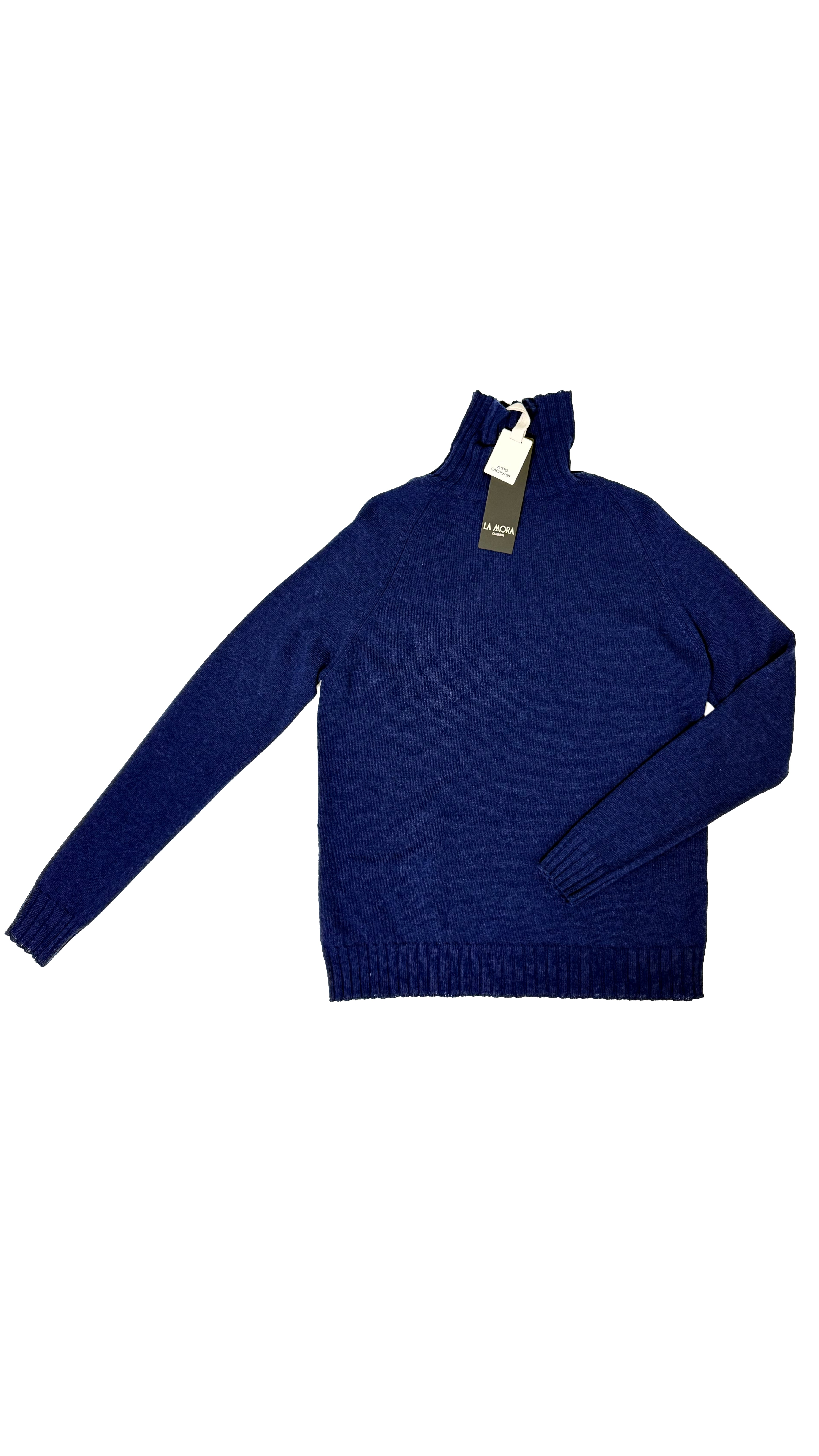 MAGLIA BASIC COLLO ALTO IN MISTO CASHMERE