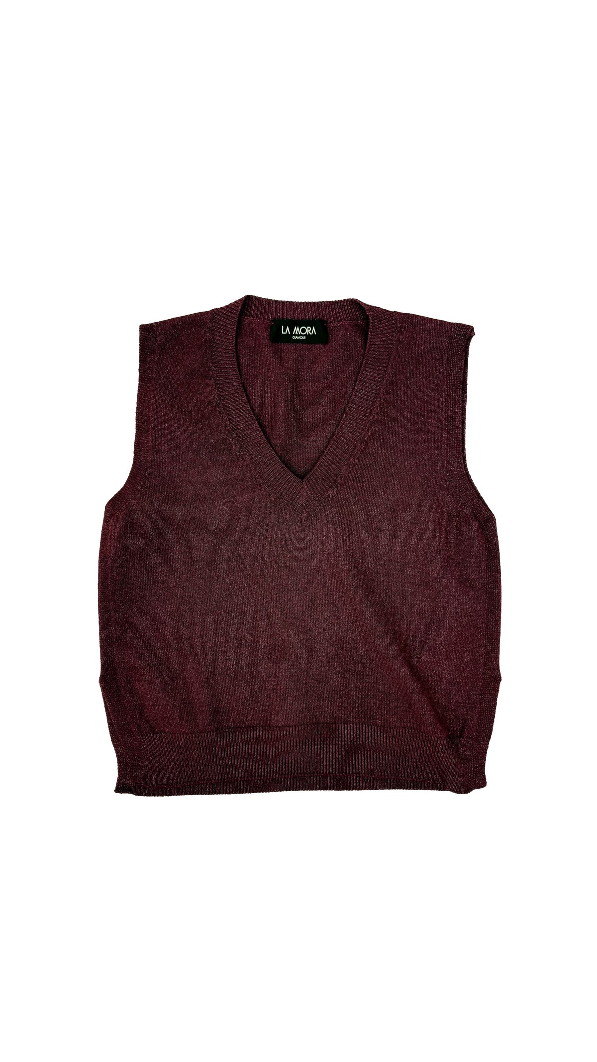 GILET MAGLIA SCOLLO A V IN CALDA VISCOSA