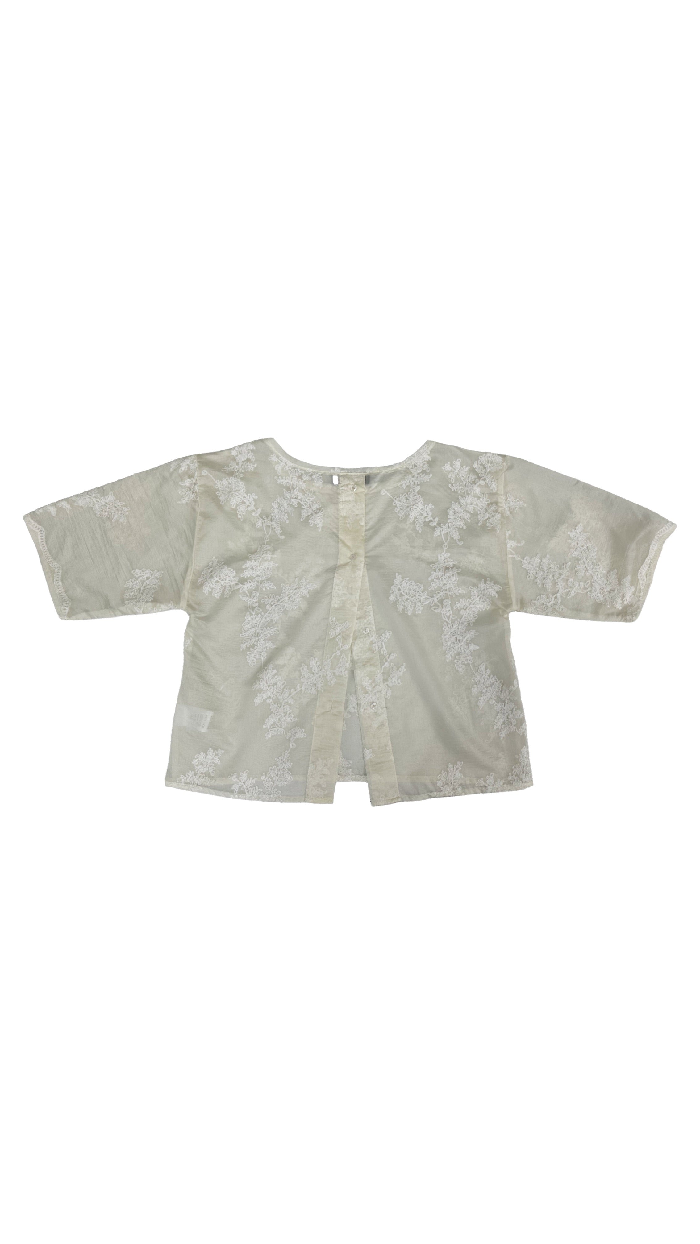 TOP LINEA A T CON RICAMO