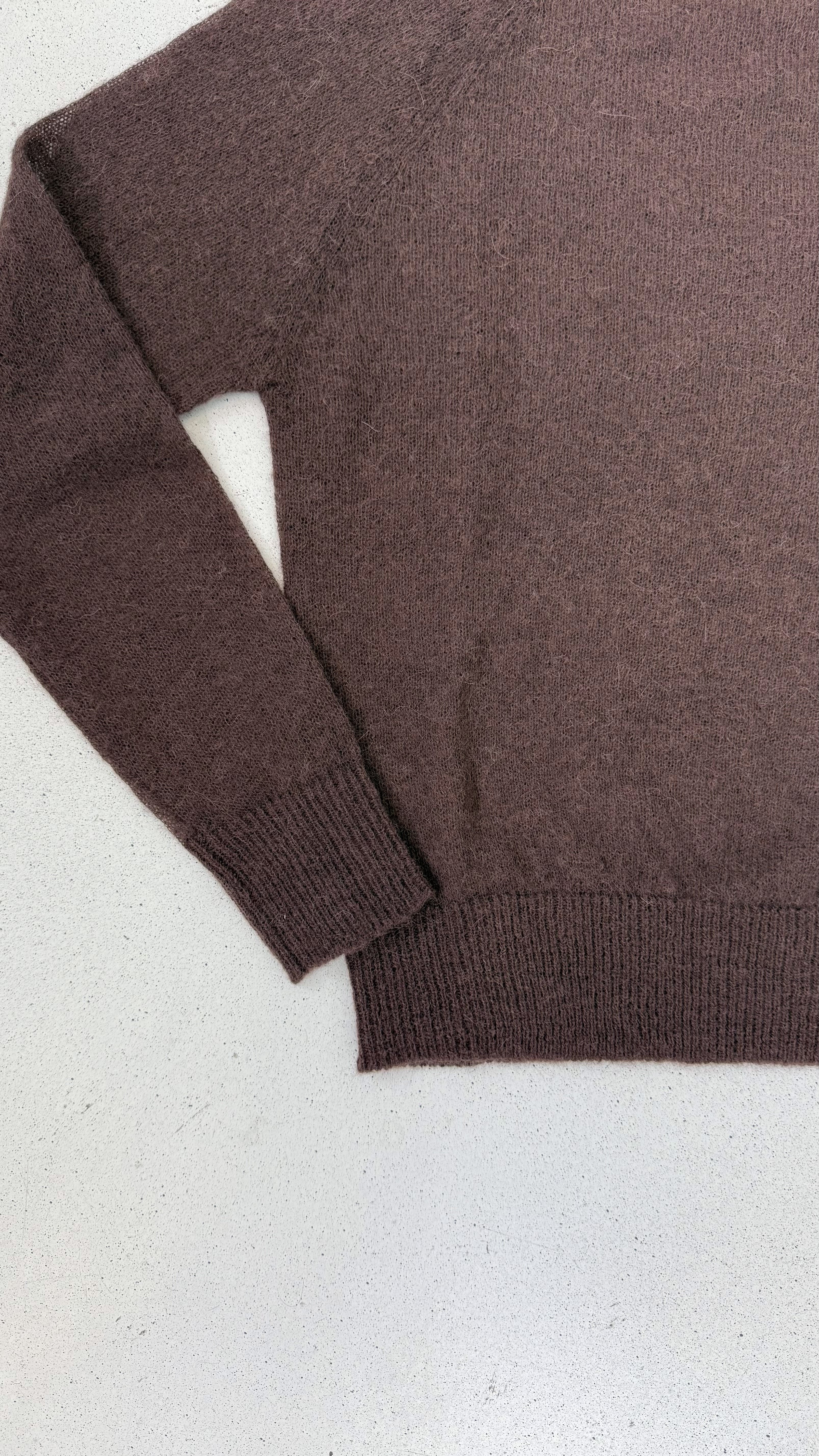 MAGLIA QUADRATA LEGGERA IN MISTO ALPACA