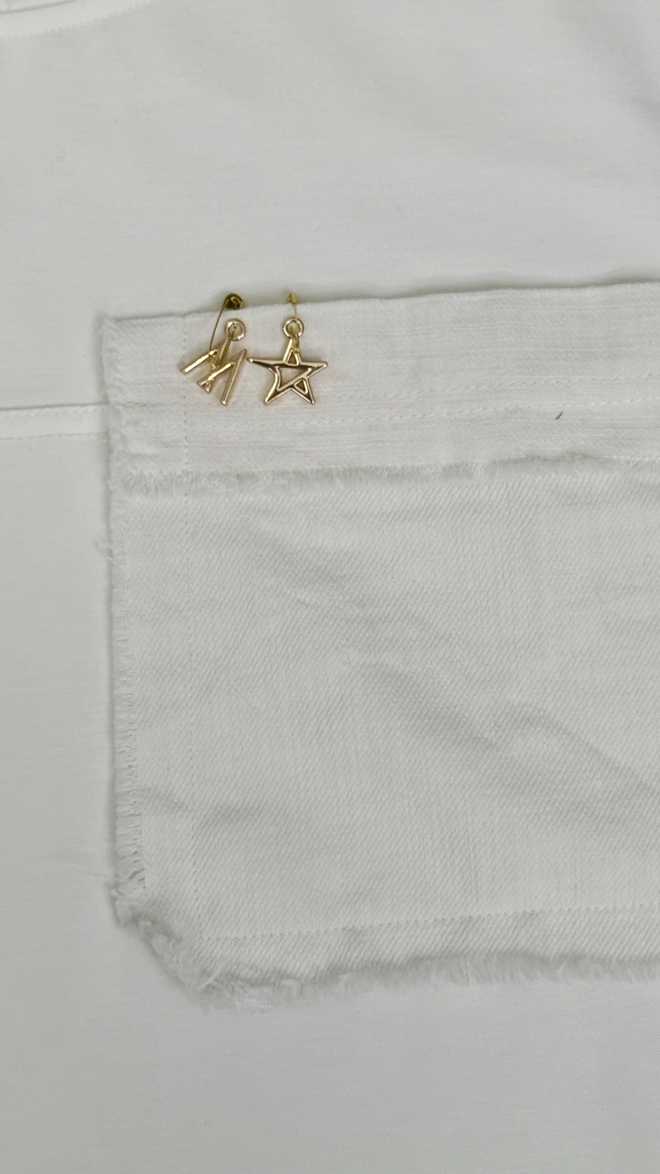 T-SHIRT IN JERSEY VISCOSA CON DETTAGLIO TASCA JEANS
