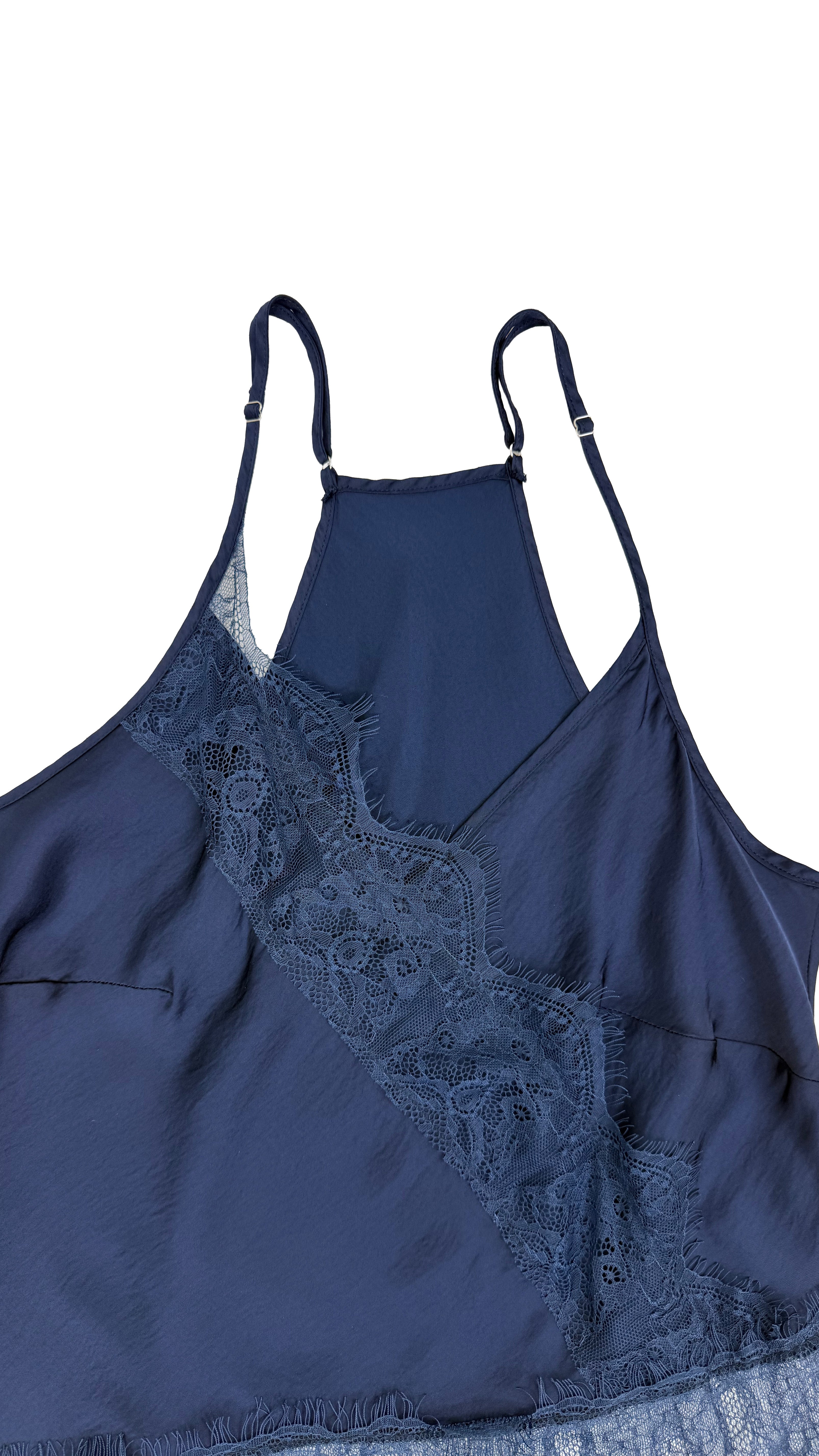 TOP ASIMMETRICO PIZZO IN TONO