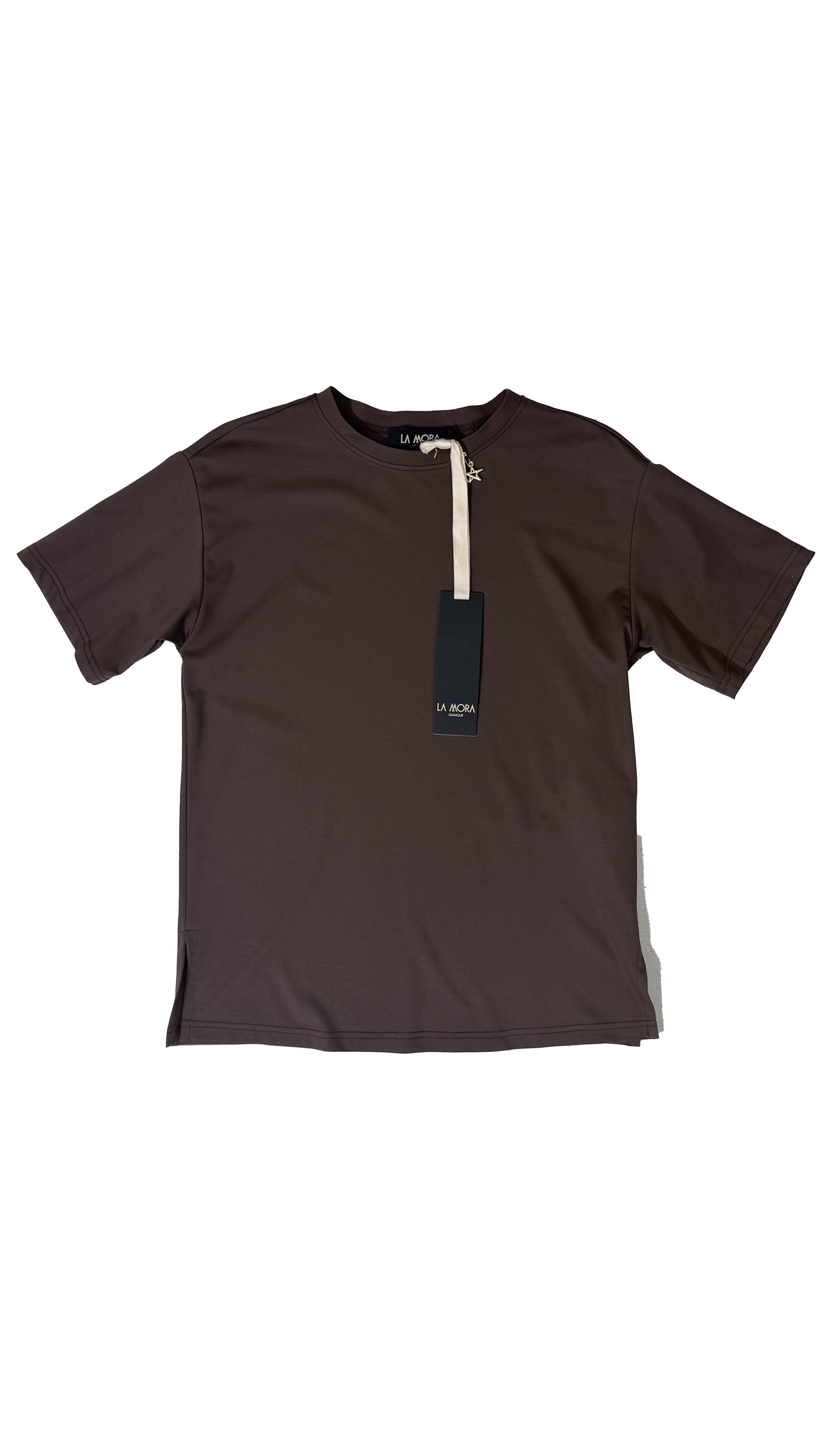 T-SHIRT QUADRATA IN JERSEY VISCOSA NYLON