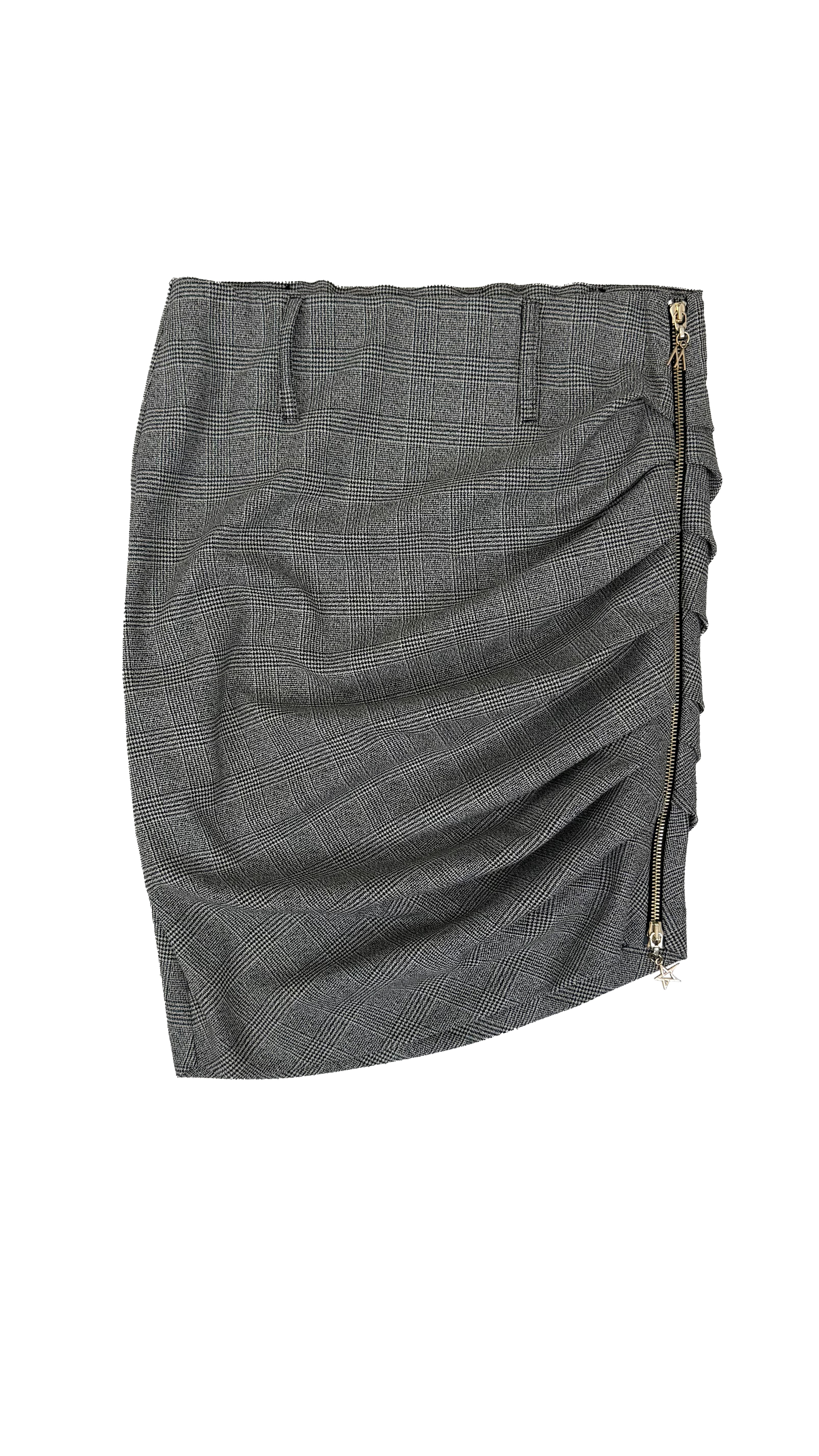 GONNA IN PRINCIPE DI GALLES CON ARRICCIO E ZIP