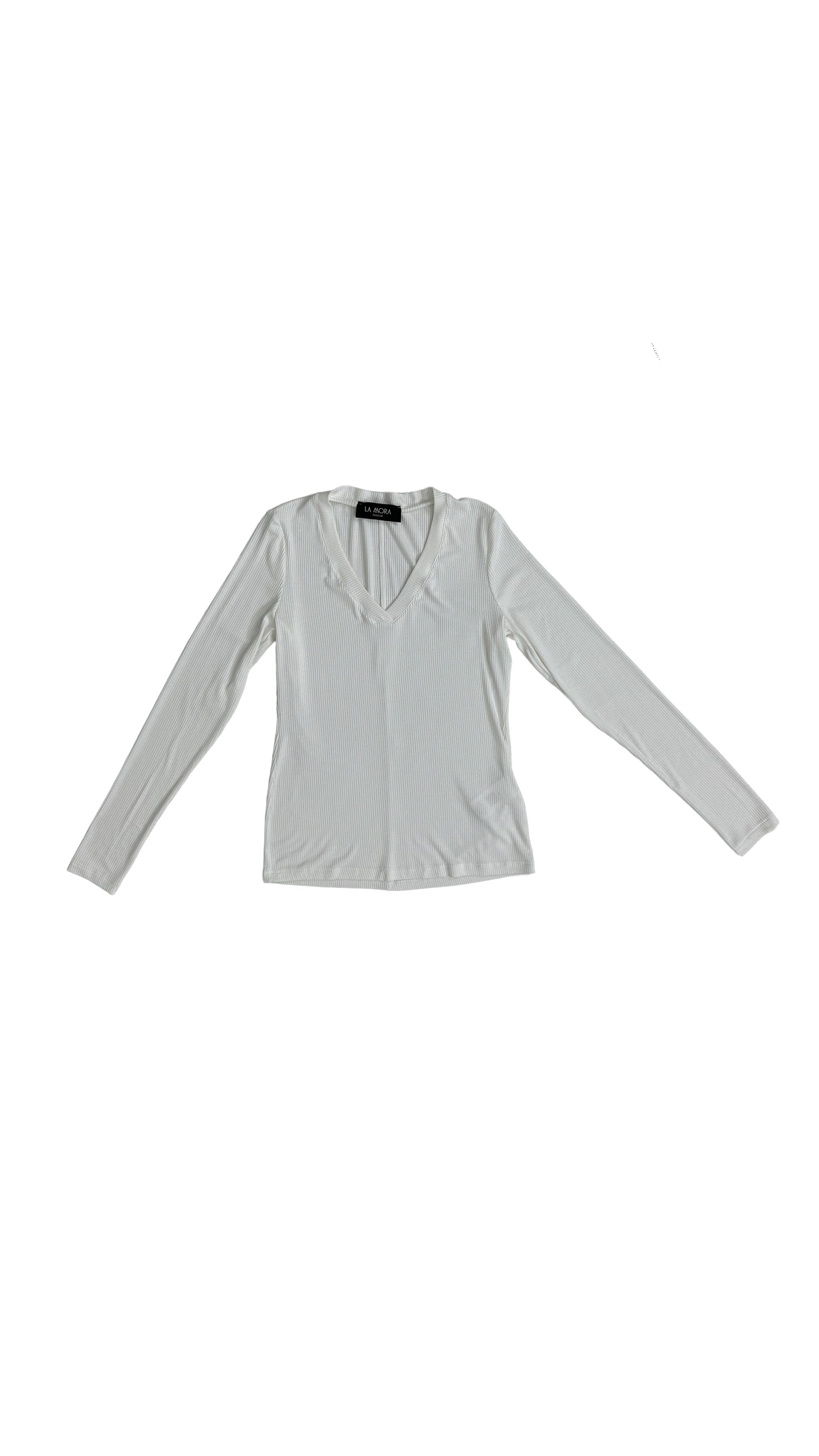 T-SHIRT COSTINA DI VISCOSA MANICA LUNGA