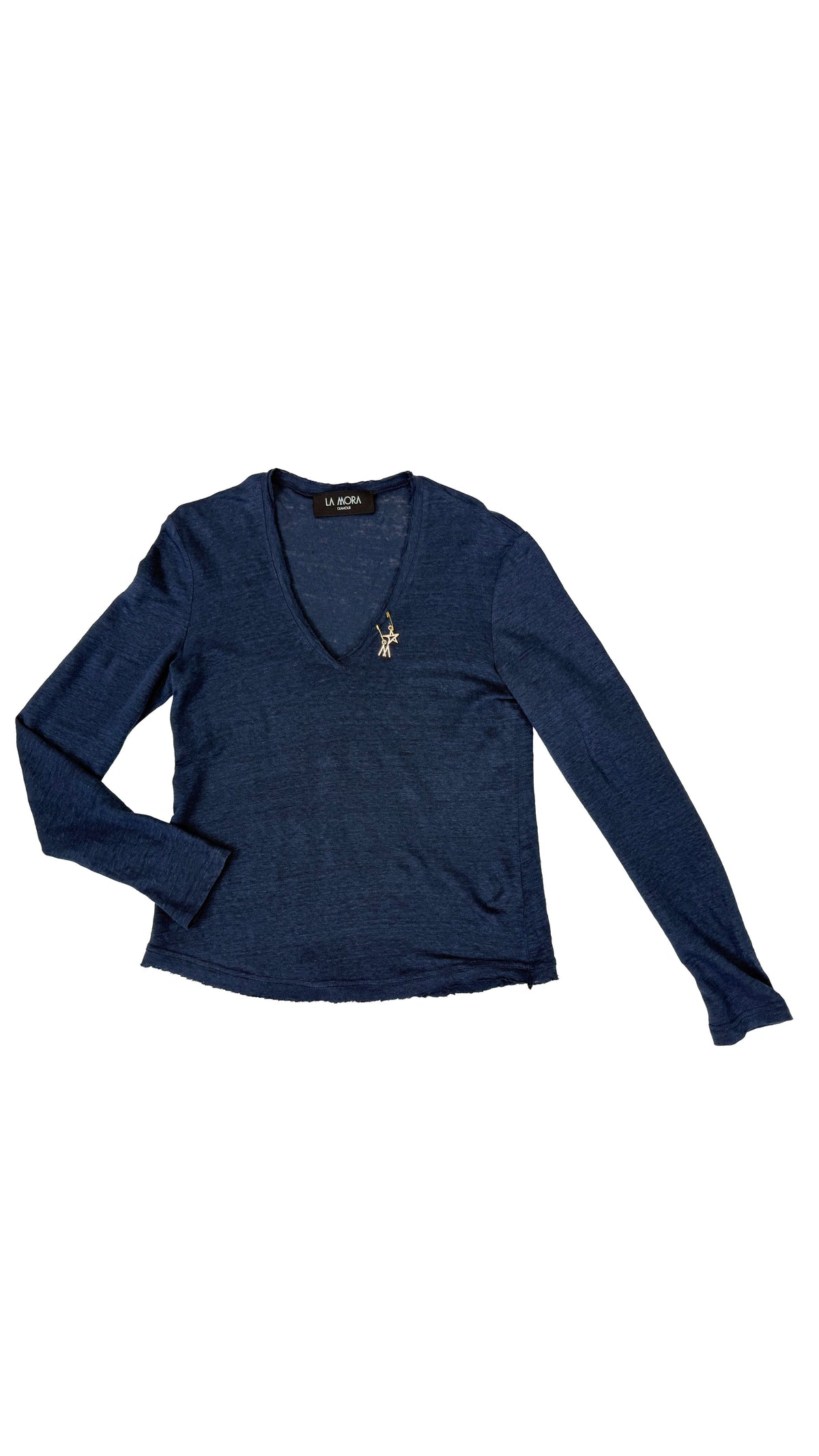 T-SHIRT IN JERSEY LINO 100% MANICA LUNGA